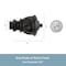 Kenney Mfg Kenney Kiera 5/8" Standard Decorative Window Curtain Rod, 28-48", Black KN71669 - alternate 3